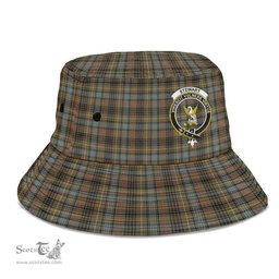 Scottish Stewart Hunting Weathered Plaid Tartan Crest Bucket Hat - Tartan Plaid Brim Hat Scottish Plaid Tartan Plaid - ScotsTee - scotstee.com