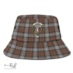 Scottish MacRae Hunting Weathered Plaid Tartan Crest Bucket Hat - Tartan Plaid Brim Hat Scottish Plaid Tartan Plaid - ScotsTee - scotstee.com