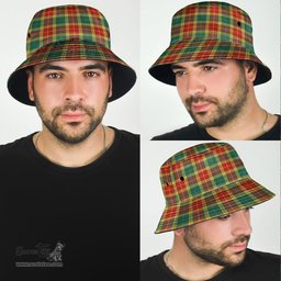 Scottish Buchanan Old Sett Plaid Tartan Bucket Hat - Tartan Plaid Brim Hat Scottish Plaid Tartan Plaid - ScotsTee - scotstee.com