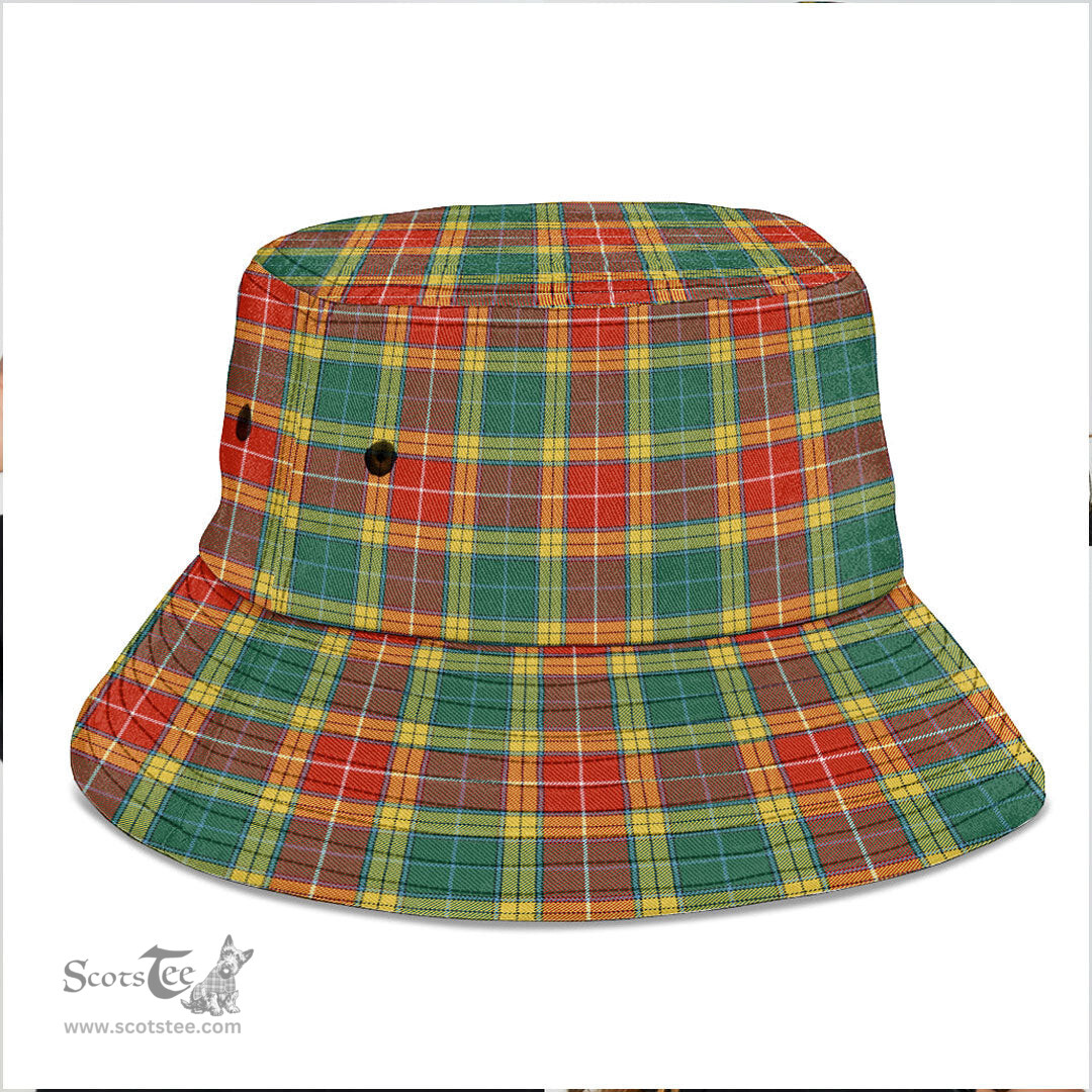 Scottish Buchanan Old Sett Plaid Tartan Bucket Hat - Tartan Plaid Brim Hat Scottish Plaid Tartan Plaid - ScotsTee - scotstee.com