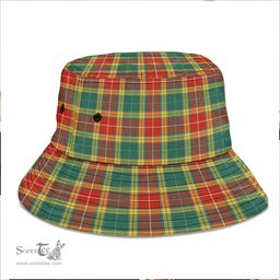 Scottish Buchanan Old Sett Plaid Tartan Bucket Hat - Tartan Plaid Brim Hat Scottish Plaid Tartan Plaid - ScotsTee - scotstee.com