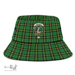 Scottish Wallace Hunting - Green Plaid Tartan Crest Bucket Hat - Tartan Plaid Brim Hat Scottish Plaid Tartan Plaid - ScotsTee - scotstee.com