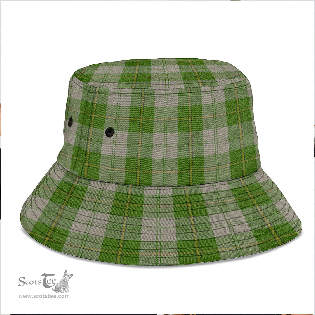 Scottish Cunningham Dress Green Dancers Plaid Tartan Bucket Hat - Tartan Plaid Brim Hat Scottish Plaid Tartan Plaid - ScotsTee - scotstee.com