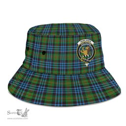 Scottish Newlands of Lauriston Plaid Tartan Crest Bucket Hat - Tartan Plaid Brim Hat Scottish Plaid Tartan Plaid - ScotsTee - scotstee.com