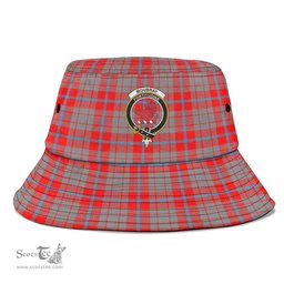 Scottish Moubray Plaid Tartan Crest Bucket Hat - Tartan Plaid Brim Hat Scottish Plaid Tartan Plaid - ScotsTee - scotstee.com