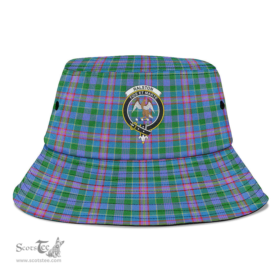 Scottish Ralston Plaid Tartan Crest Bucket Hat - Tartan Plaid Brim Hat Scottish Plaid Tartan Plaid - ScotsTee - scotstee.com