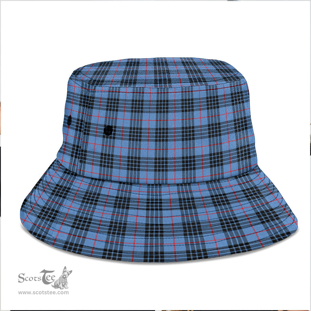 Scottish MacKay Blue Plaid Tartan Bucket Hat - Tartan Plaid Brim Hat Scottish Plaid Tartan Plaid - ScotsTee - scotstee.com