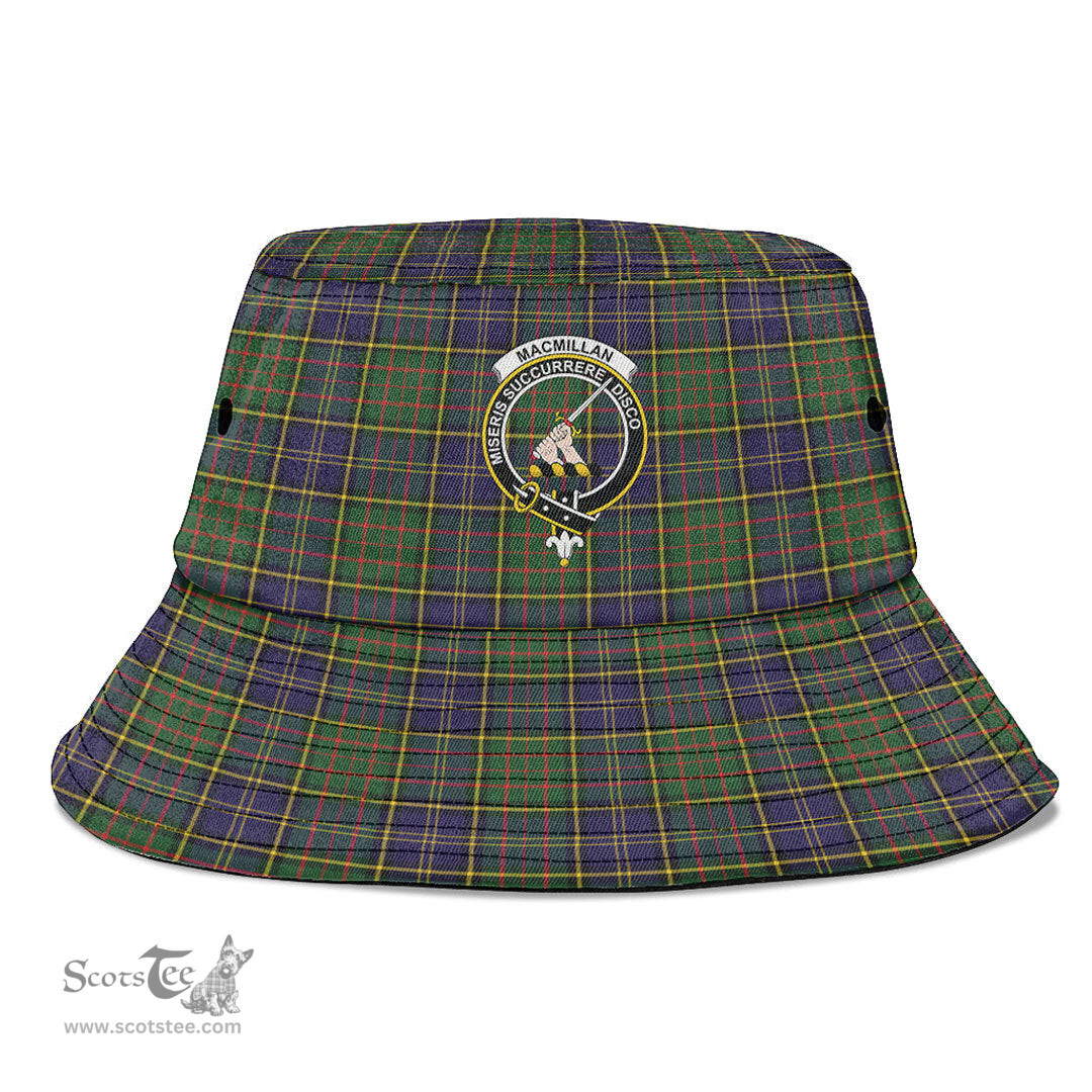 Scottish MacMillan Hunting Modern Plaid Tartan Crest Bucket Hat - Tartan Plaid Brim Hat Scottish Plaid Tartan Plaid - ScotsTee - scotstee.com