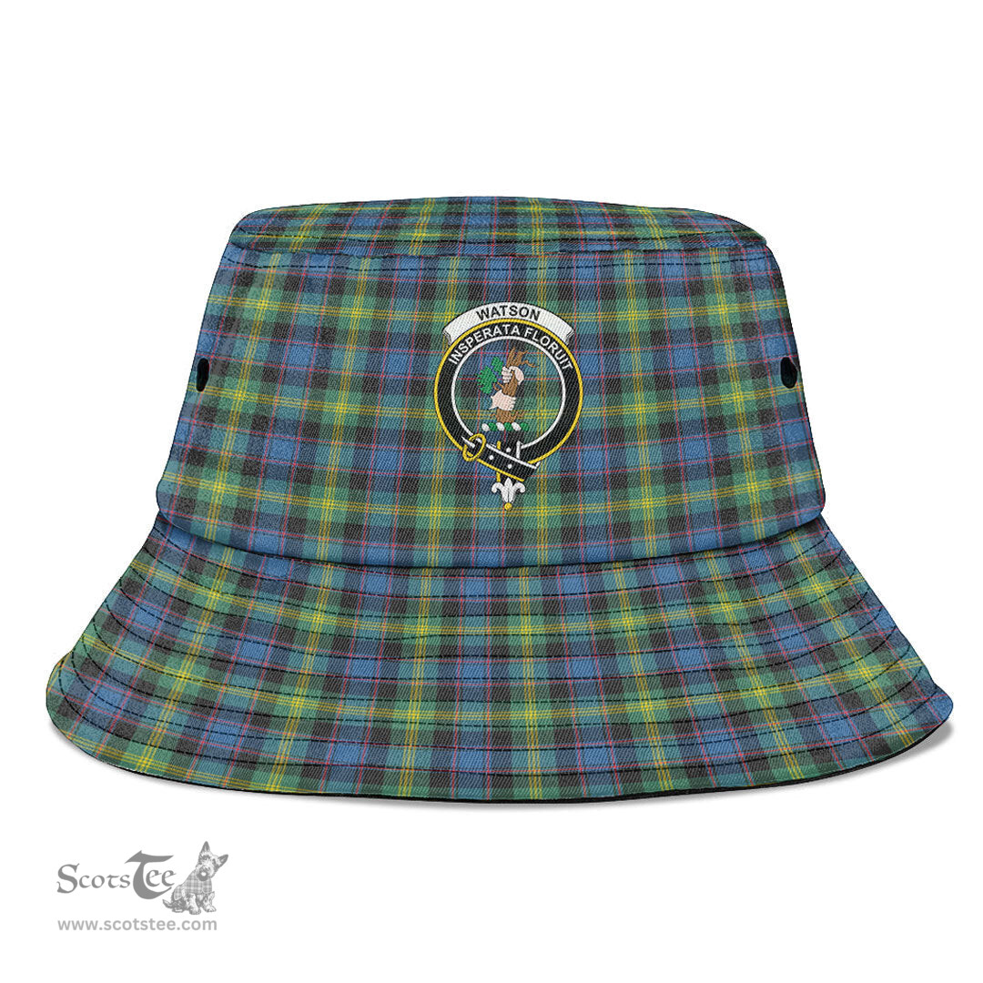 Scottish Watson Ancient Plaid Tartan Crest Bucket Hat - Tartan Plaid Brim Hat Scottish Plaid Tartan Plaid - ScotsTee - scotstee.com