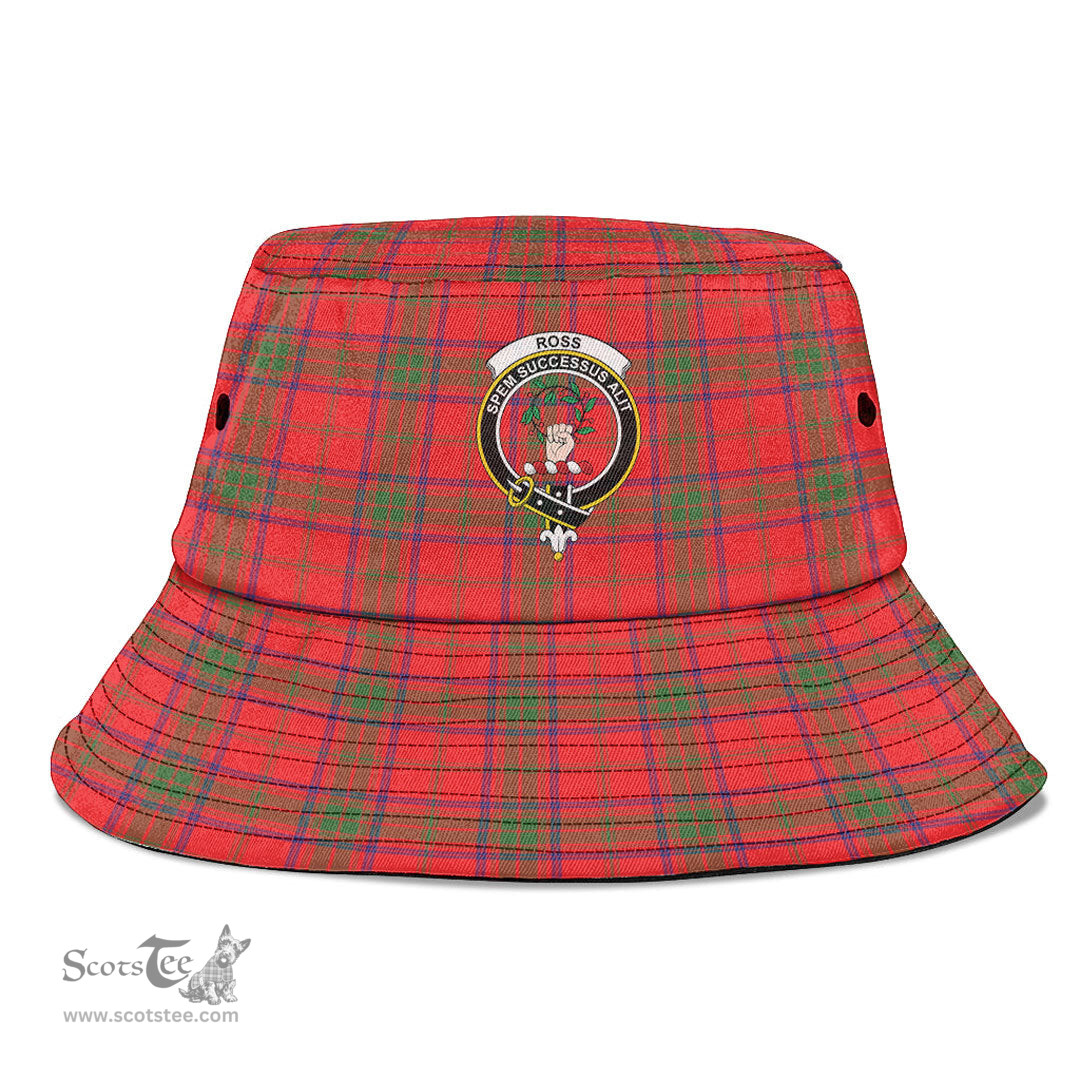 Scottish Ross Modern Plaid Tartan Crest Bucket Hat - Tartan Plaid Brim Hat Scottish Plaid Tartan Plaid - ScotsTee - scotstee.com
