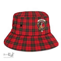 Scottish Wallace Weathered Plaid Tartan Crest Bucket Hat - Tartan Plaid Brim Hat Scottish Plaid Tartan Plaid - ScotsTee - scotstee.com