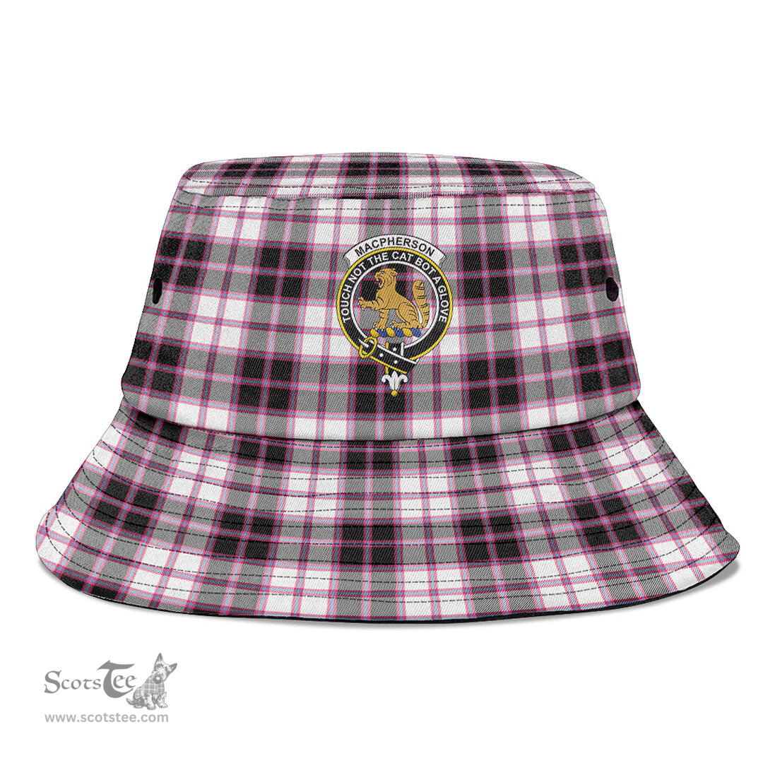 Scottish MacPherson Hunting Modern Plaid Tartan Crest Bucket Hat - Tartan Plaid Brim Hat Scottish Plaid Tartan Plaid - ScotsTee - scotstee.com