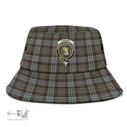Scottish Stewart Old Weathered Plaid Tartan Crest Bucket Hat - Tartan Plaid Brim Hat Scottish Plaid Tartan Plaid - ScotsTee - scotstee.com