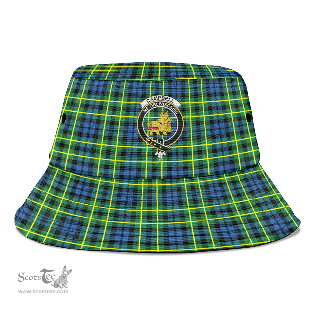 Scottish Campbell of Breadalbane Ancient Plaid Tartan Crest Bucket Hat - Tartan Plaid Brim Hat Scottish Plaid Tartan Plaid - ScotsTee - scotstee.com
