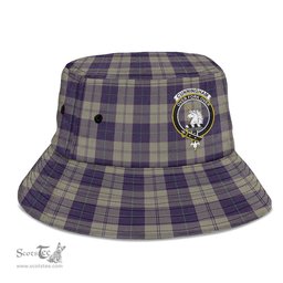 Scottish Cunningham Dress Blue Dancers Plaid Tartan Crest Bucket Hat - Tartan Plaid Brim Hat Scottish Plaid Tartan Plaid - ScotsTee - scotstee.com