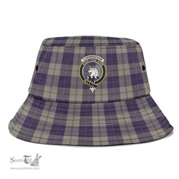 Scottish Cunningham Dress Blue Dancers Plaid Tartan Crest Bucket Hat - Tartan Plaid Brim Hat Scottish Plaid Tartan Plaid - ScotsTee - scotstee.com