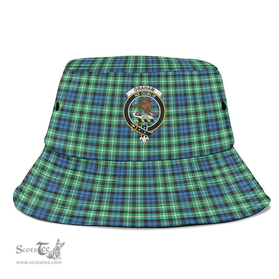 Scottish Graham of Montrose Ancient Plaid Tartan Crest Bucket Hat - Tartan Plaid Brim Hat Scottish Plaid Tartan Plaid - ScotsTee - scotstee.com