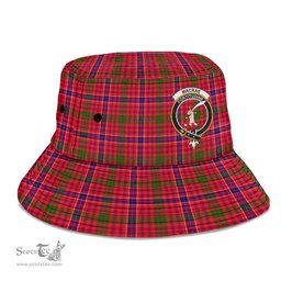 Scottish MacRae Modern Plaid Tartan Crest Bucket Hat - Tartan Plaid Brim Hat Scottish Plaid Tartan Plaid - ScotsTee - scotstee.com