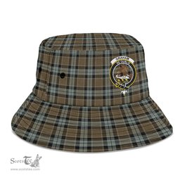 Scottish Graham of Menteith Weathered Plaid Tartan Crest Bucket Hat - Tartan Plaid Brim Hat Scottish Plaid Tartan Plaid - ScotsTee - scotstee.com