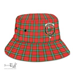 Scottish MacLaine of Loch Buie Plaid Tartan Crest Bucket Hat - Tartan Plaid Brim Hat Scottish Plaid Tartan Plaid - ScotsTee - scotstee.com
