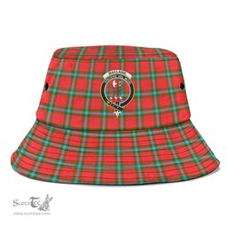 Scottish MacLaine of Loch Buie Plaid Tartan Crest Bucket Hat - Tartan Plaid Brim Hat Scottish Plaid Tartan Plaid - ScotsTee - scotstee.com
