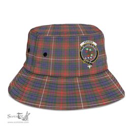 Scottish Fraser Hunting Modern Plaid Tartan Crest Bucket Hat - Tartan Plaid Brim Hat Scottish Plaid Tartan Plaid - ScotsTee - scotstee.com