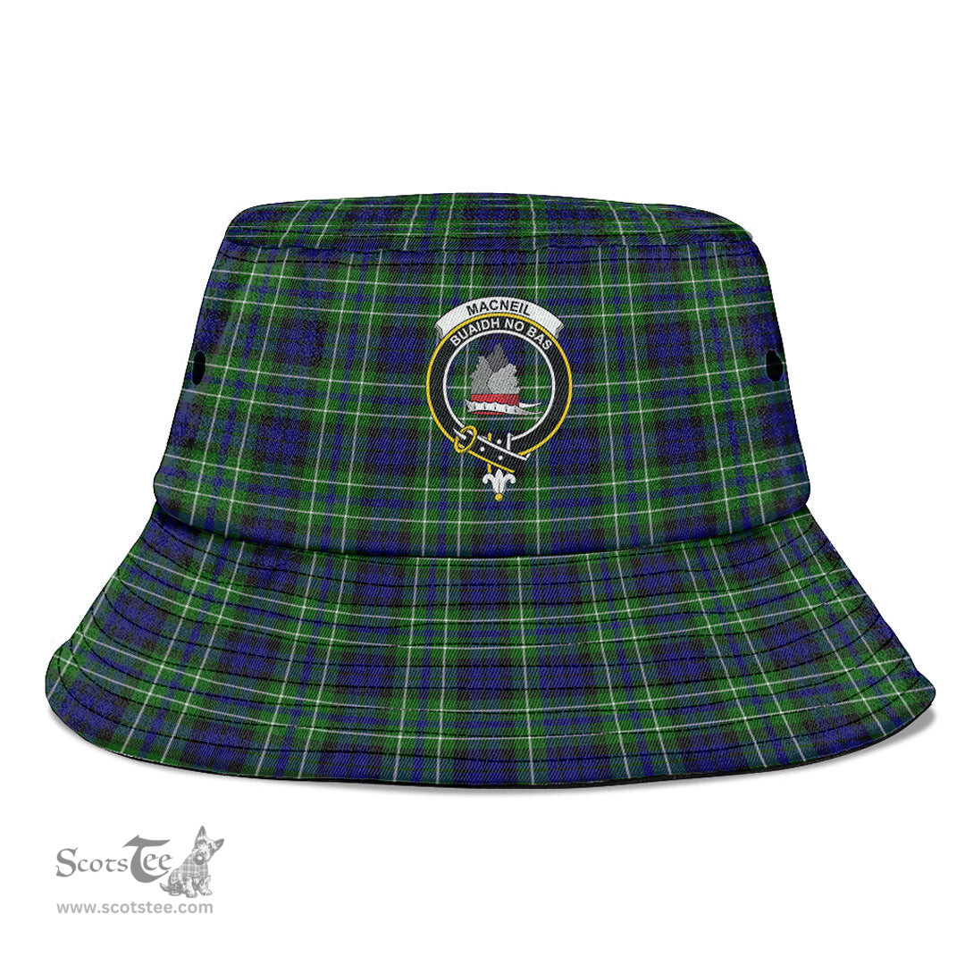 Scottish MacNeil of Colonsay Modern Plaid Tartan Crest Bucket Hat - Tartan Plaid Brim Hat Scottish Plaid Tartan Plaid - ScotsTee - scotstee.com