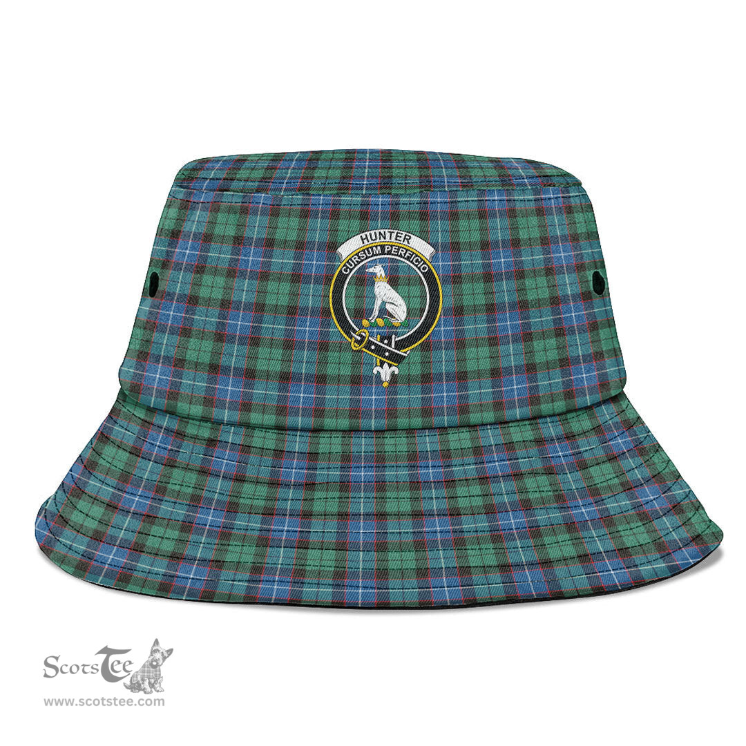 Scottish Hunter Ancient Plaid Tartan Crest Bucket Hat - Tartan Plaid Brim Hat Scottish Plaid Tartan Plaid - ScotsTee - scotstee.com