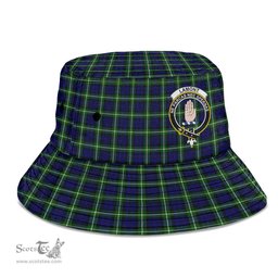 Scottish Lamont Modern Plaid Tartan Crest Bucket Hat - Tartan Plaid Brim Hat Scottish Plaid Tartan Plaid - ScotsTee - scotstee.com