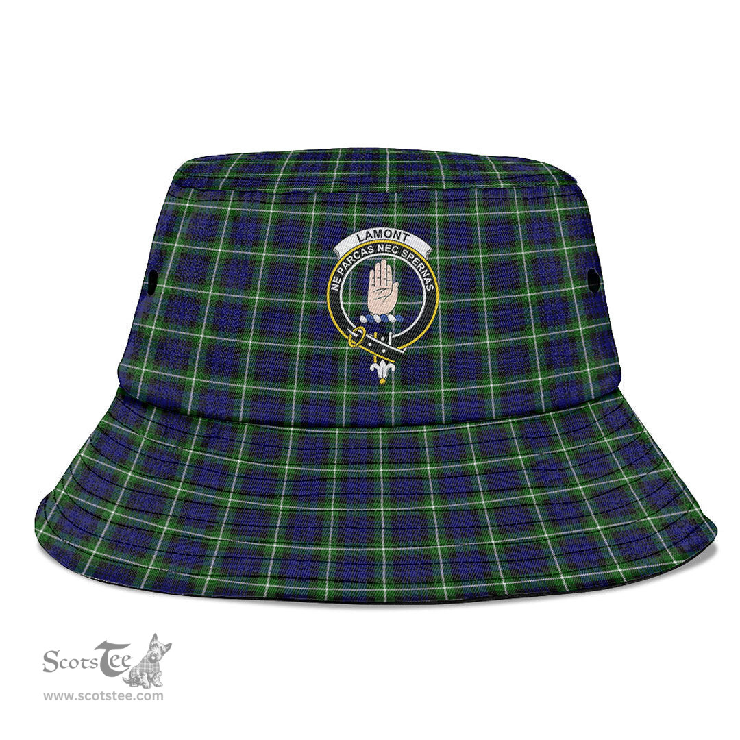Scottish Lamont Modern Plaid Tartan Crest Bucket Hat - Tartan Plaid Brim Hat Scottish Plaid Tartan Plaid - ScotsTee - scotstee.com