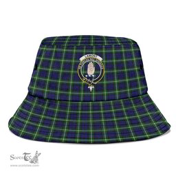Scottish Lamont Modern Plaid Tartan Crest Bucket Hat - Tartan Plaid Brim Hat Scottish Plaid Tartan Plaid - ScotsTee - scotstee.com