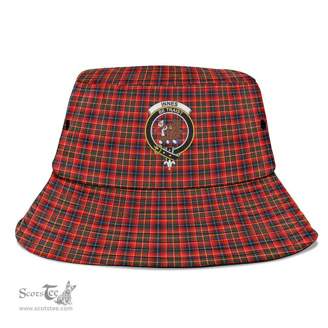 Scottish Innes Modern Plaid Tartan Crest Bucket Hat - Tartan Plaid Brim Hat Scottish Plaid Tartan Plaid - ScotsTee - scotstee.com