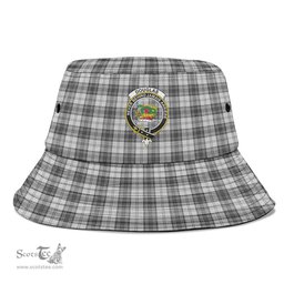 Scottish Douglas Grey Modern Plaid Tartan Crest Bucket Hat - Tartan Plaid Brim Hat Scottish Plaid Tartan Plaid - ScotsTee - scotstee.com