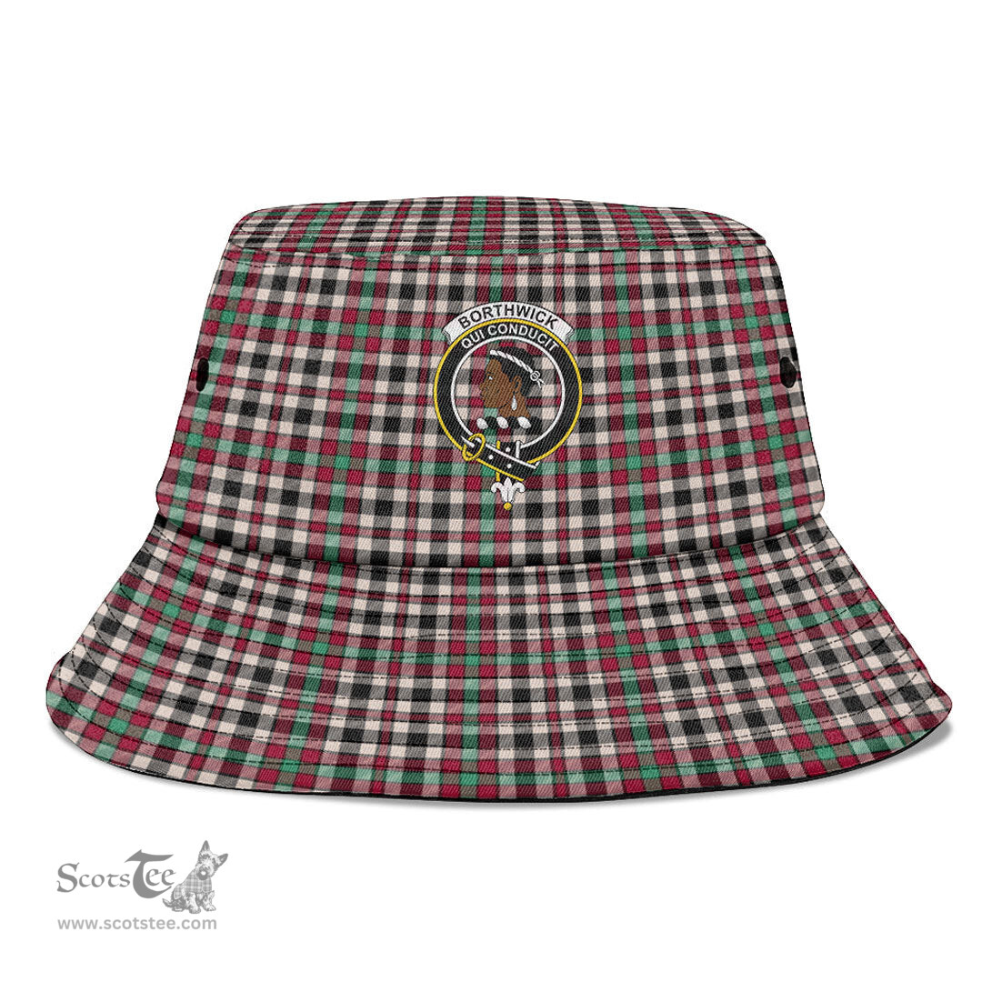 Scottish Borthwick Dress Ancient Plaid Tartan Crest Bucket Hat - Tartan Plaid Brim Hat Scottish Plaid Tartan Plaid - ScotsTee - scotstee.com