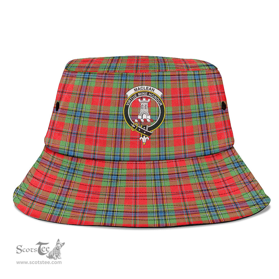 Scottish MacLean of Duart Modern Plaid Tartan Crest Bucket Hat - Tartan Plaid Brim Hat Scottish Plaid Tartan Plaid - ScotsTee - scotstee.com