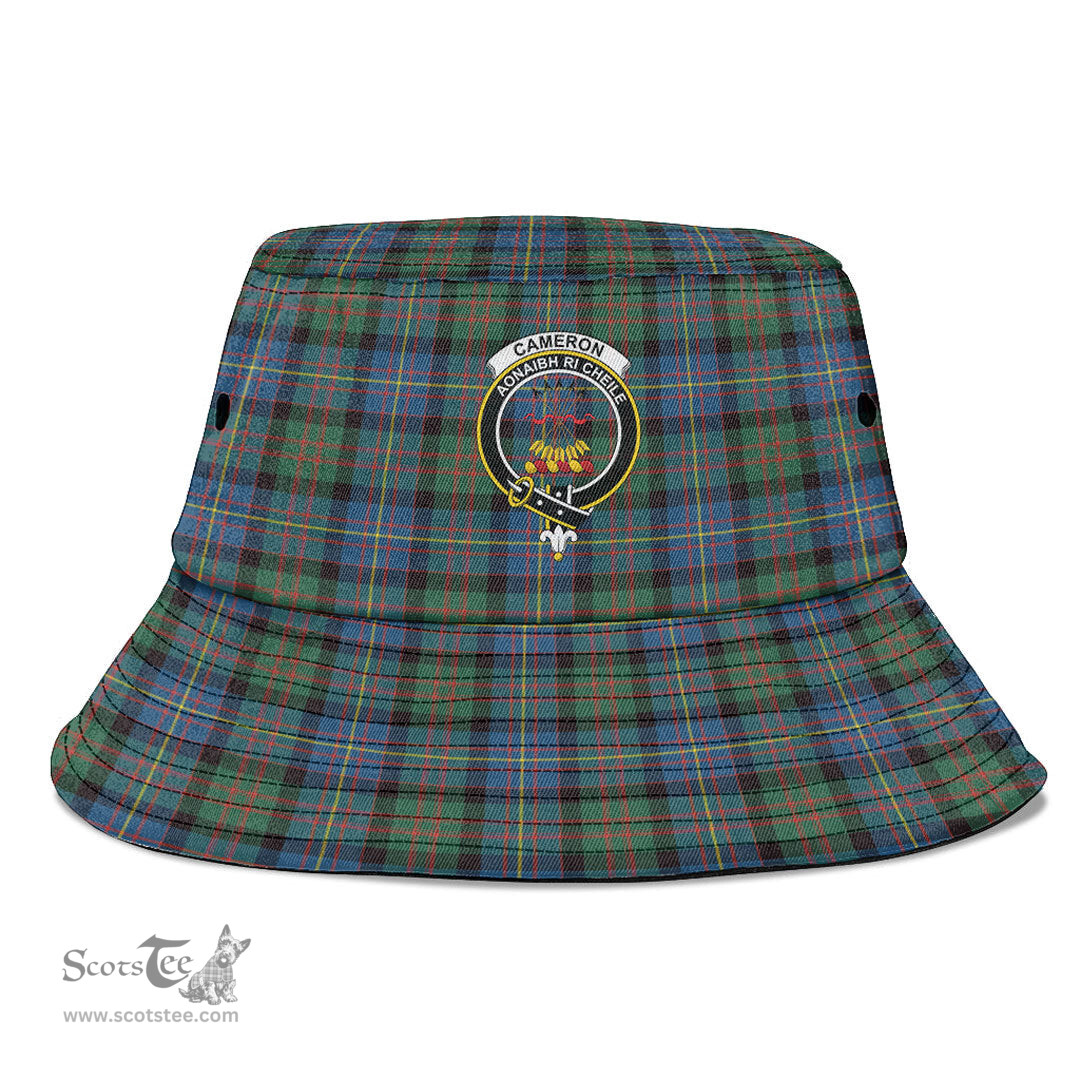 Scottish Cameron of Erracht Ancient Plaid Tartan Crest Bucket Hat - Tartan Plaid Brim Hat Scottish Plaid Tartan Plaid - ScotsTee - scotstee.com