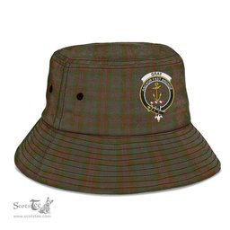 Scottish Gray Plaid Tartan Crest Bucket Hat - Tartan Plaid Brim Hat Scottish Plaid Tartan Plaid - ScotsTee - scotstee.com