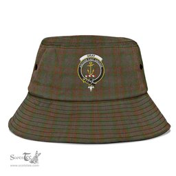 Scottish Gray Plaid Tartan Crest Bucket Hat - Tartan Plaid Brim Hat Scottish Plaid Tartan Plaid - ScotsTee - scotstee.com