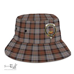 Scottish Cameron of Erracht Weathered Plaid Tartan Crest Bucket Hat - Tartan Plaid Brim Hat Scottish Plaid Tartan Plaid - ScotsTee - scotstee.com