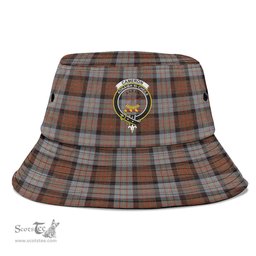 Scottish Cameron of Erracht Weathered Plaid Tartan Crest Bucket Hat - Tartan Plaid Brim Hat Scottish Plaid Tartan Plaid - ScotsTee - scotstee.com