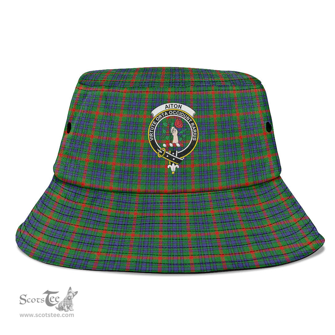 Scottish Aiton Plaid Tartan Crest Bucket Hat - Tartan Plaid Brim Hat Scottish Plaid Tartan Plaid - ScotsTee - scotstee.com