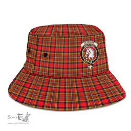 Scottish Hepburn Plaid Tartan Crest Bucket Hat - Tartan Plaid Brim Hat Scottish Plaid Tartan Plaid - ScotsTee - scotstee.com