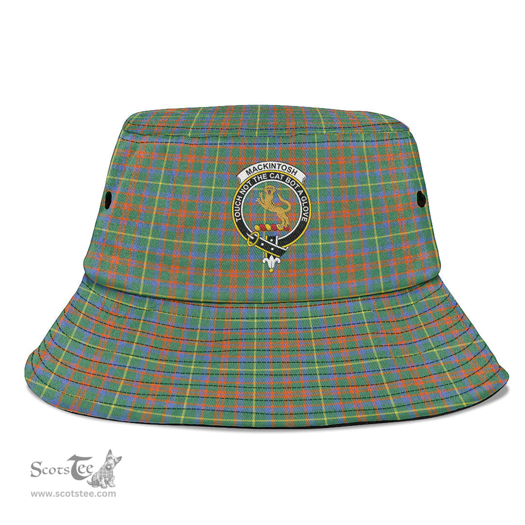 Scottish MacKintosh Hunting Ancient Plaid Tartan Crest Bucket Hat - Tartan Plaid Brim Hat Scottish Plaid Tartan Plaid - ScotsTee - scotstee.com