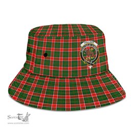 Scottish Pollock Modern Plaid Tartan Crest Bucket Hat - Tartan Plaid Brim Hat Scottish Plaid Tartan Plaid - ScotsTee - scotstee.com