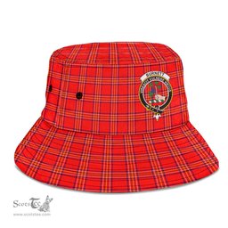 Scottish Burnett Modern Plaid Tartan Crest Bucket Hat - Tartan Plaid Brim Hat Scottish Plaid Tartan Plaid - ScotsTee - scotstee.com