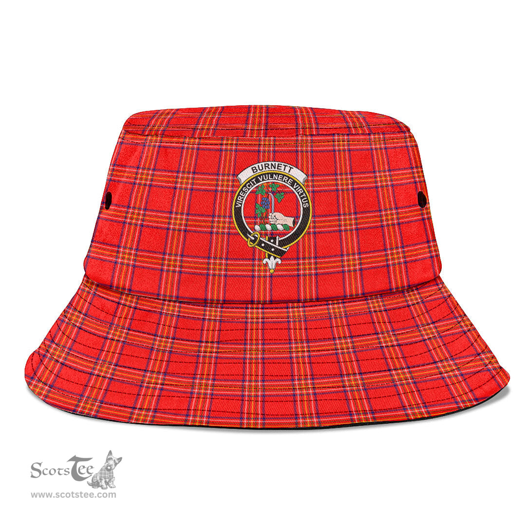 Scottish Burnett Modern Plaid Tartan Crest Bucket Hat - Tartan Plaid Brim Hat Scottish Plaid Tartan Plaid - ScotsTee - scotstee.com