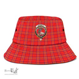 Scottish Burnett Modern Plaid Tartan Crest Bucket Hat - Tartan Plaid Brim Hat Scottish Plaid Tartan Plaid - ScotsTee - scotstee.com