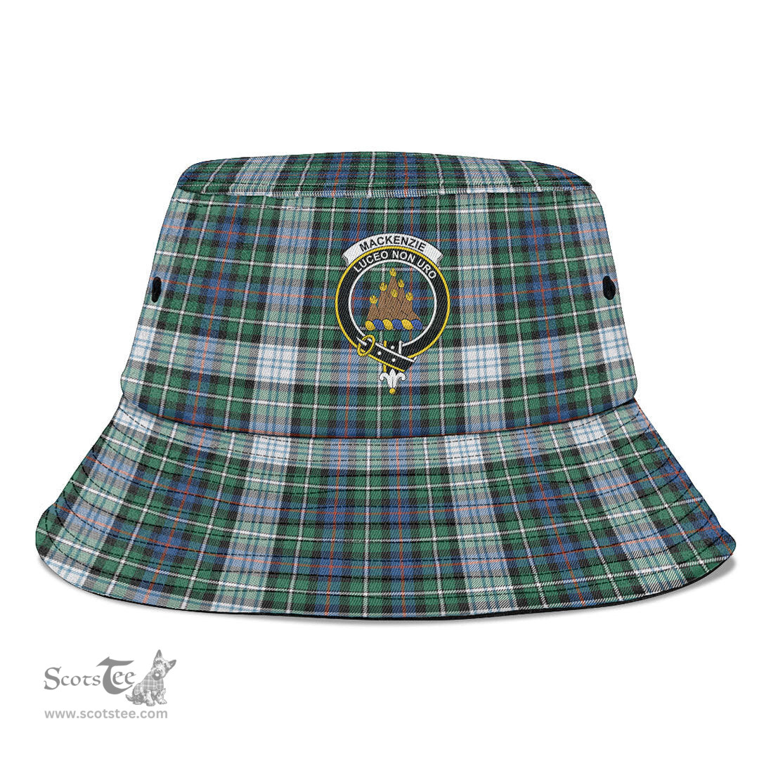 Scottish MacKenzie Dress Ancient Plaid Tartan Crest Bucket Hat - Tartan Plaid Brim Hat Scottish Plaid Tartan Plaid - ScotsTee - scotstee.com