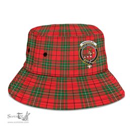Scottish MacAulay Modern Plaid Tartan Crest Bucket Hat - Tartan Plaid Brim Hat Scottish Plaid Tartan Plaid - ScotsTee - scotstee.com