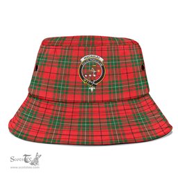 Scottish MacAulay Modern Plaid Tartan Crest Bucket Hat - Tartan Plaid Brim Hat Scottish Plaid Tartan Plaid - ScotsTee - scotstee.com